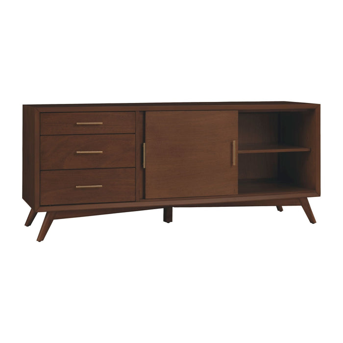 Alpine Furniture Flynn Large TV Console, Walnut