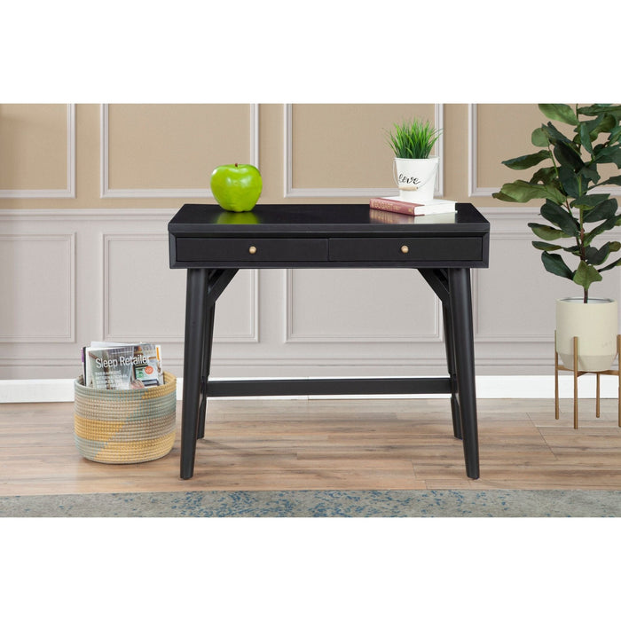 Alpine Furniture Flynn Mini Desk, Black