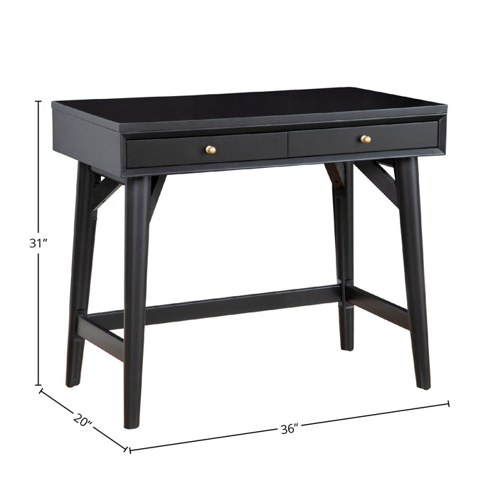 Alpine Furniture Flynn Mini Desk, Black