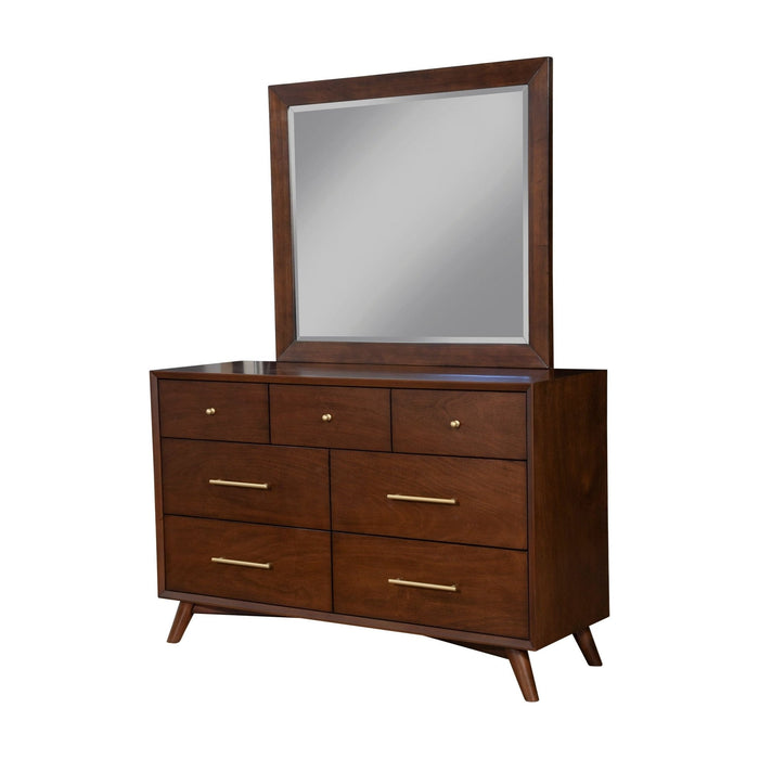 Alpine Furniture Flynn Mirror, Walnut