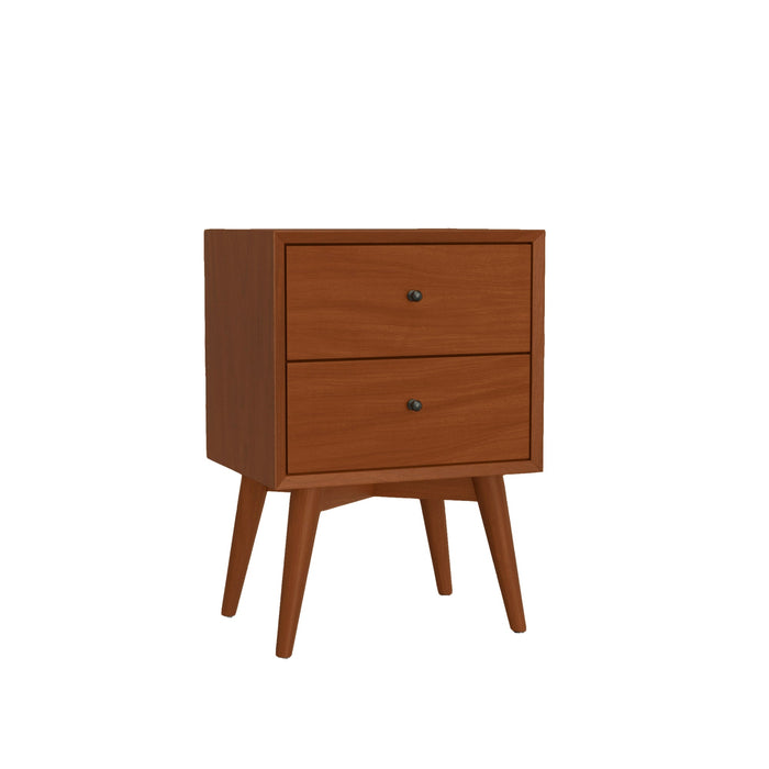 Alpine Furniture Flynn Nightstand, Chestnut