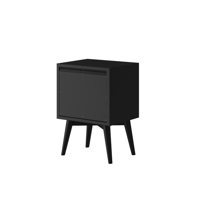 Alpine Furniture Flynn Nightstand, Black
