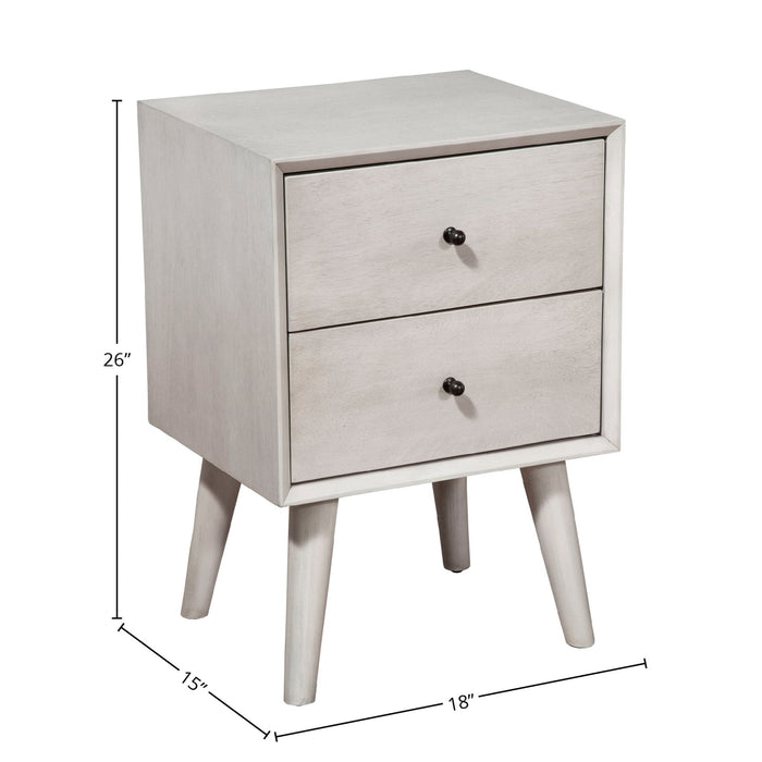 Alpine Furniture Flynn Nightstand, Gray