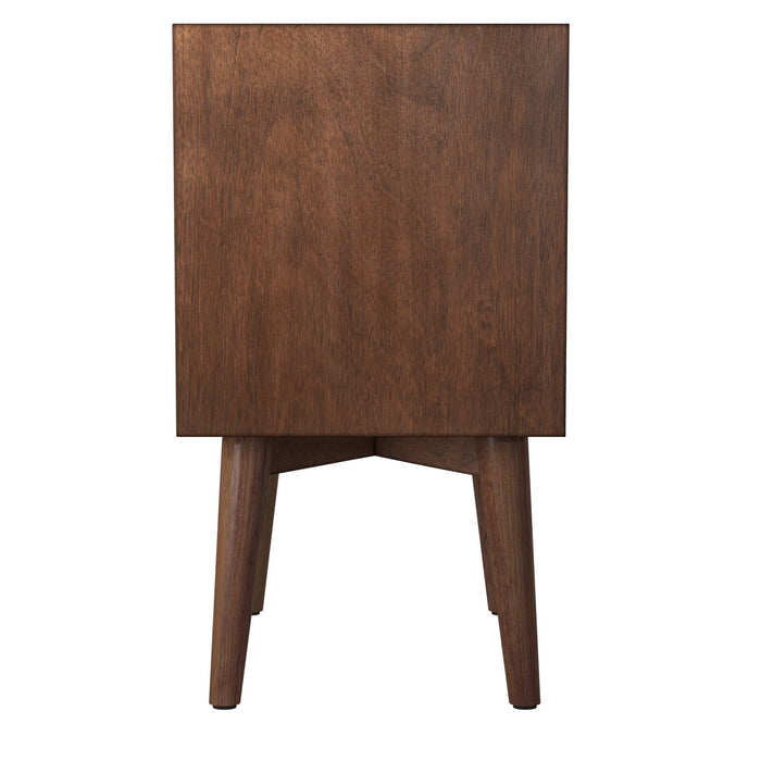 Alpine Furniture Flynn Nightstand, Walnut