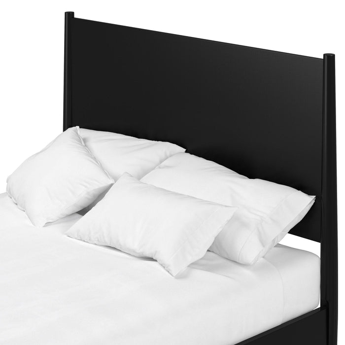 Alpine Furniture Flynn Panel Bed, Black