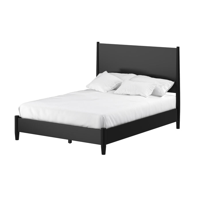 Alpine Furniture Flynn Panel Bed, Black