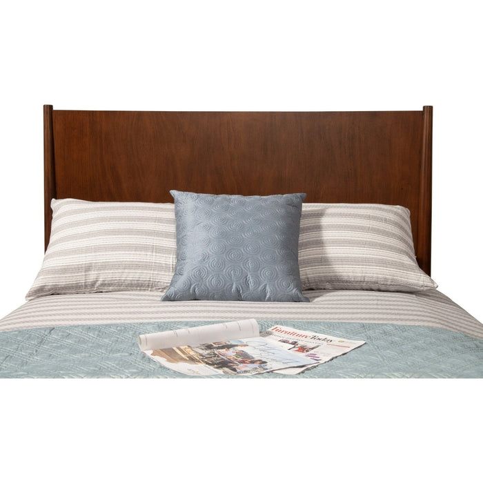 Alpine Furniture Flynn Panel Bed, Walnut