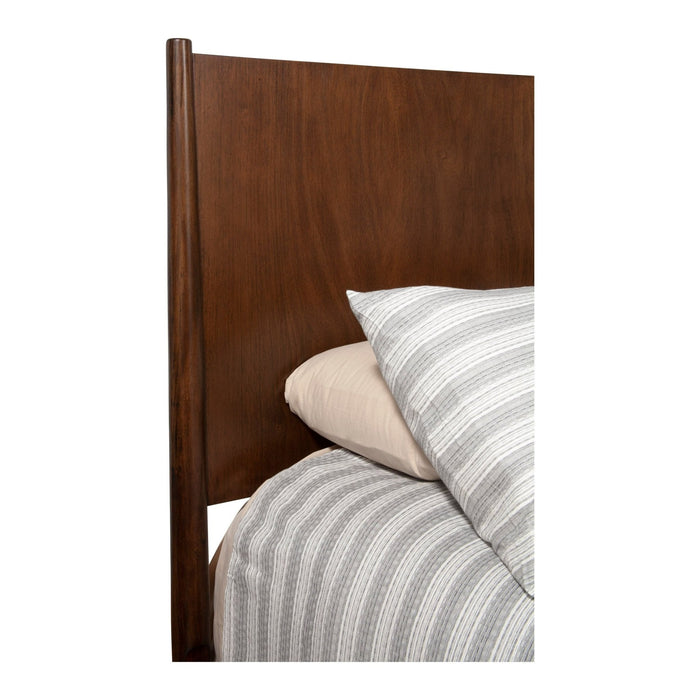 Alpine Furniture Flynn Panel Bed, Walnut