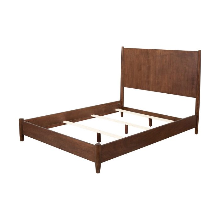 Alpine Furniture Flynn Panel Bed, Walnut