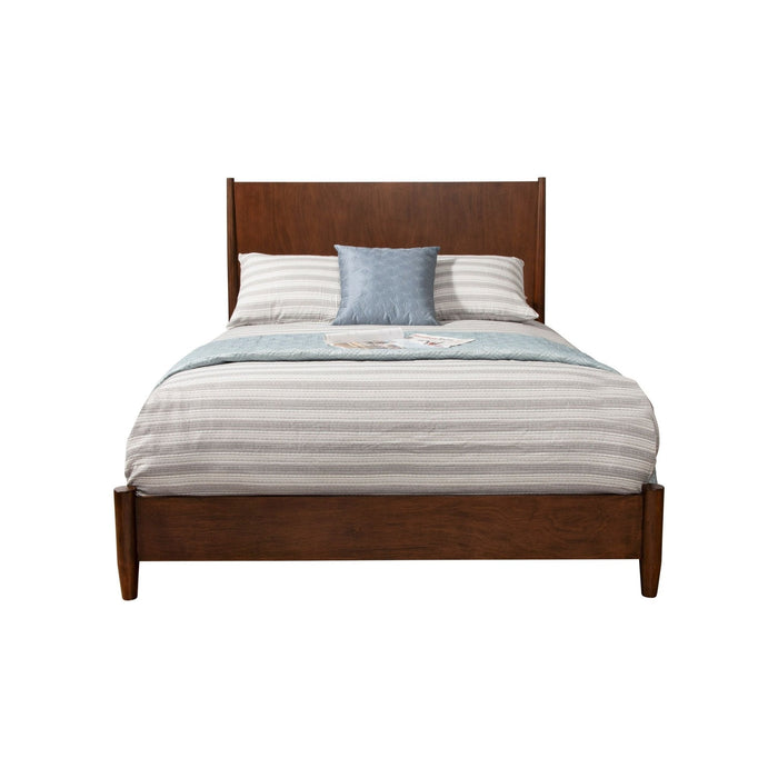 Alpine Furniture Flynn Panel Bed, Walnut
