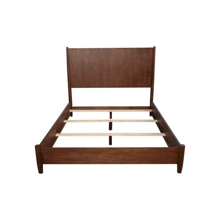 Alpine Furniture Flynn Panel Bed, Walnut