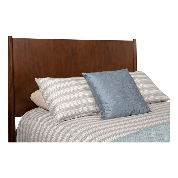 Alpine Furniture Flynn Panel Bed, Walnut