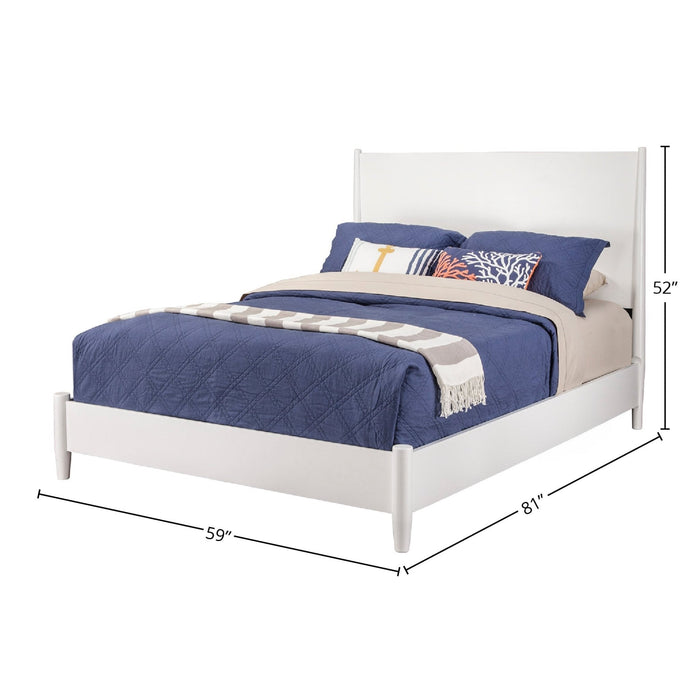 Alpine Furniture Flynn Panel Bed, White