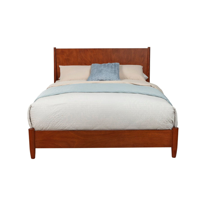 Alpine Furniture Flynn Platform Bed, Chestnut