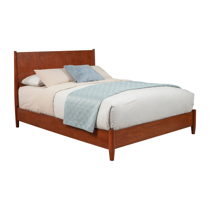 Alpine Furniture Flynn Platform Bed, Chestnut