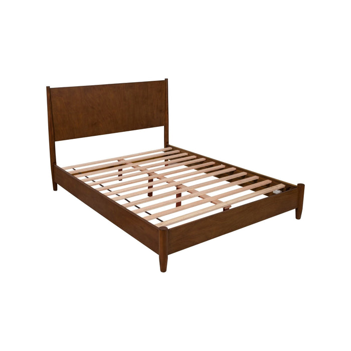 Alpine Furniture Flynn Platform Bed, Walnut