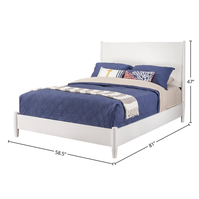Alpine Furniture Flynn Platform Bed, White