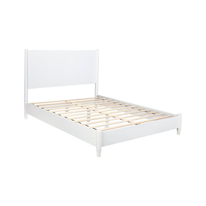 Alpine Furniture Flynn Platform Bed, White