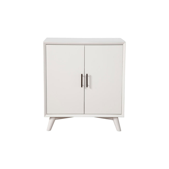 Alpine Furniture Flynn Small Bar Cabinet, White