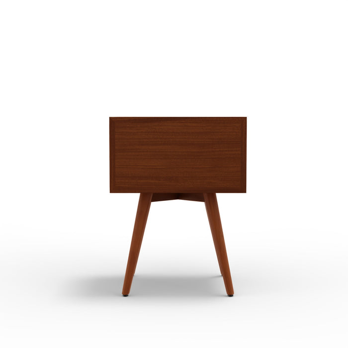 Alpine Furniture Flynn Small Nightstand, Chestnut