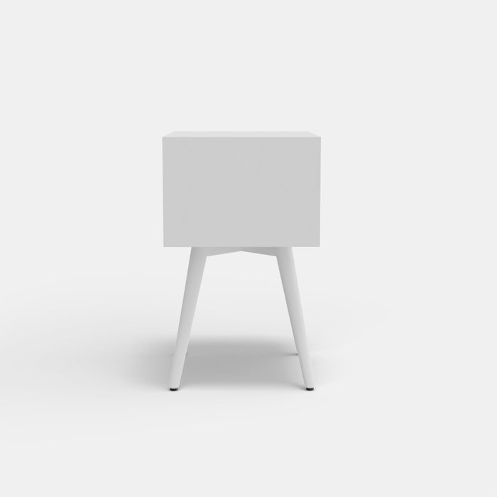 Alpine Furniture Flynn Small Nightstand, White