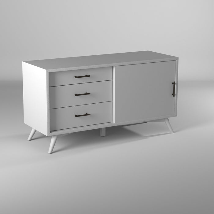 Alpine Furniture Flynn Small TV Console, White