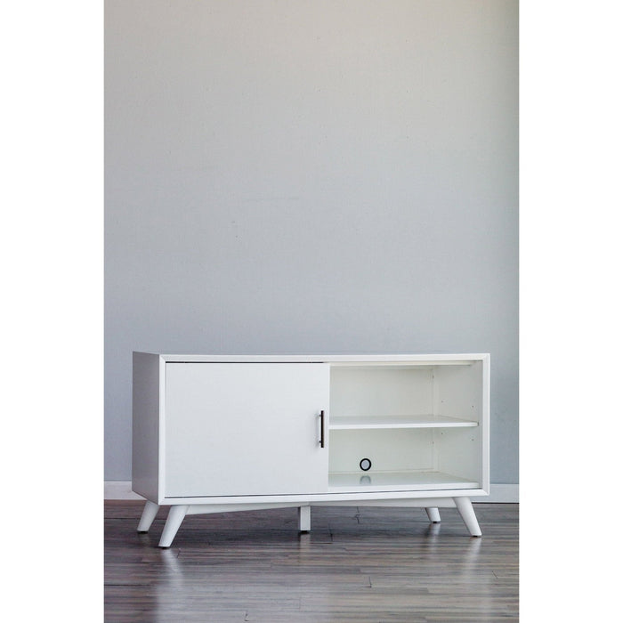 Alpine Furniture Flynn Small TV Console, White