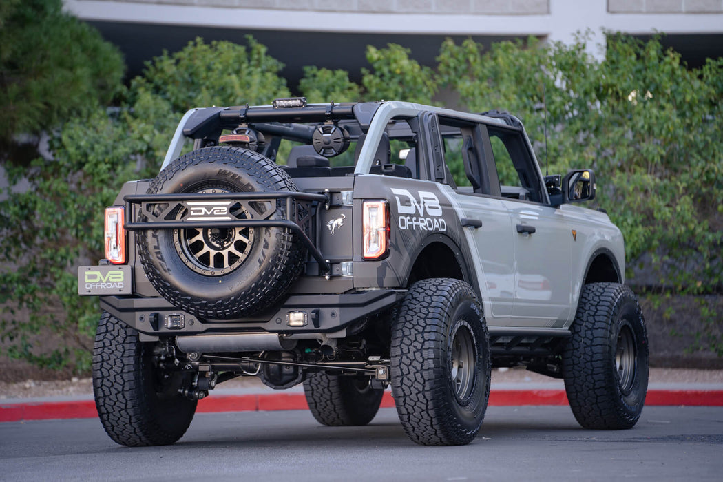 DV8 Offroad 2021-2026 Ford Bronco FS-15 Series Rear Bumper – on the trail, image 8 of 18