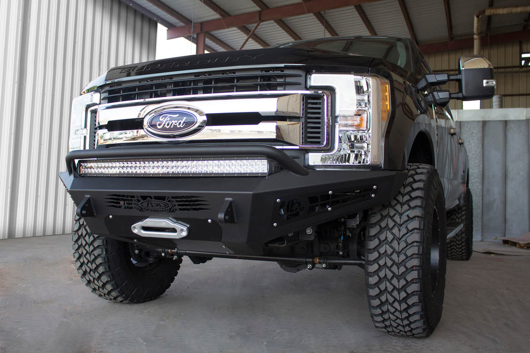 Addictive Desert Designs 2017-2022 Ford Super Duty HoneyBadger Winch Front Bumper – image 2 of 5