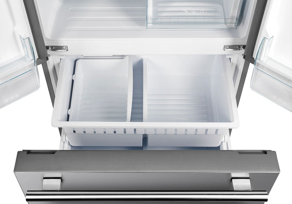 FORNO 2-Piece Appliance Package- 30-Inch Gas Range and 30-Inch French Door Refrigerator in Stainless Steel (FBDL-020-01-CAUS)