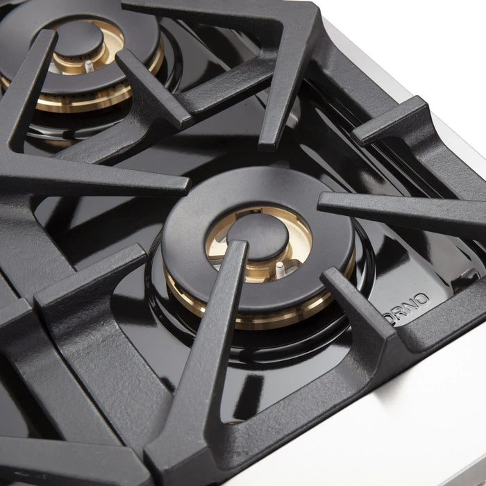 Forno 2-Piece Appliance Package - 48-Inch Gas Range  & 60-Inch Pro-Style Refrigerator in Stainless Steel (FBDL-019-04CAUS)