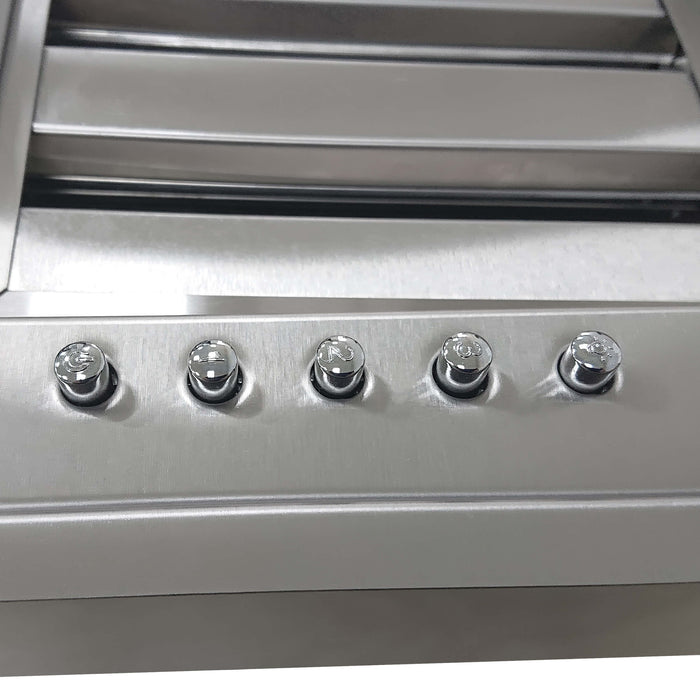 Forno Frassanito 36-Inch Recessed Range Hood Insert with 450 CFM Motor in Stainless Steel (FRHRE5346-36) FORNO