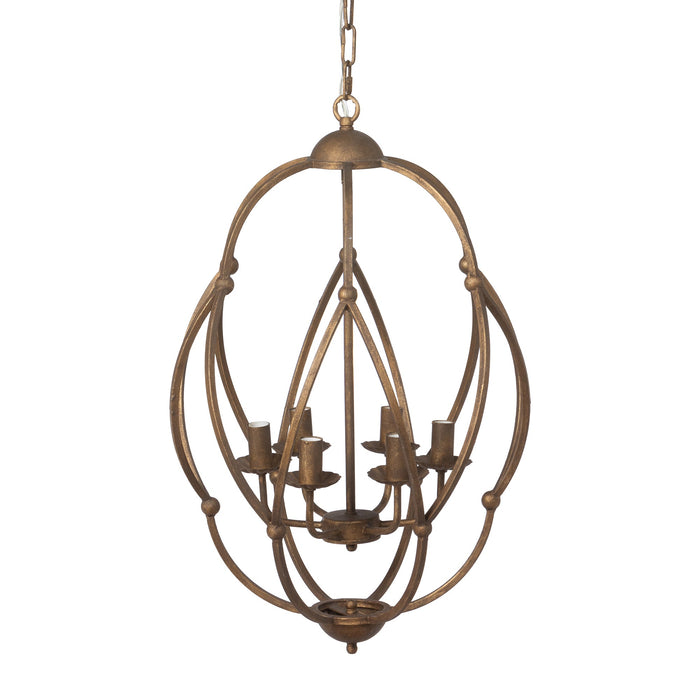 Park Hill Raleigh Bronze Chandelier ELH26164