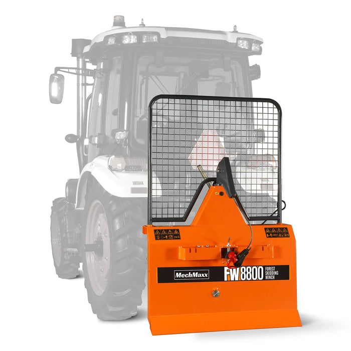 3-Point PTO Stump Grinder & 22" Portable Sawmill & Forestry Log Skidding Winch Combo,SG24 & SM22 &FW8800