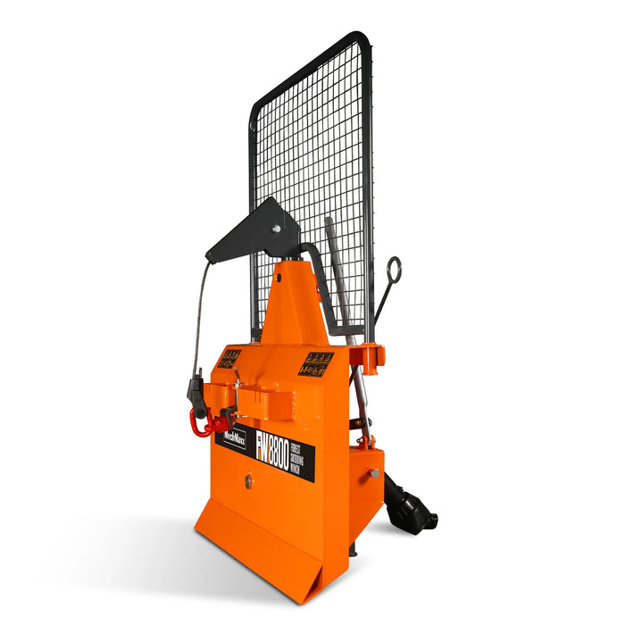3-Point PTO Stump Grinder & 4" PTO Wood Chipper & Forestry Log Skidding Winch Combo, SG24 & BX42S &FW8800