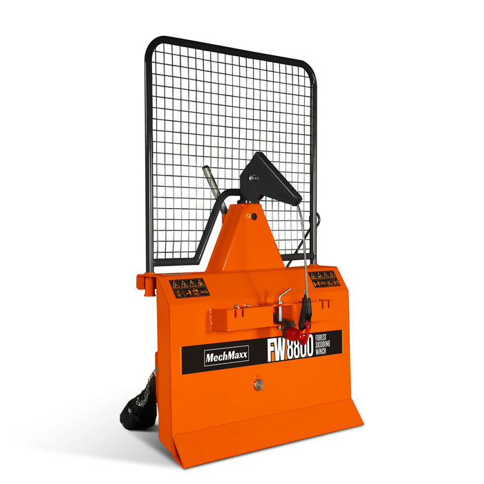 36" MAX Portable Sawmill & 3-Point PTO Stump Grinder & Forestry Log Skidding Winch Combo