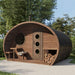 Green Vista Living SaunaLife Model G11 Outdoor Sauna | 8 Persons - Close-Up