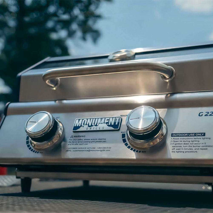 Monument Grills G22 | Stainless Tabletop Propane Gas Grill - View 9