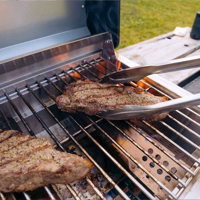 Monument Grills G22 | Stainless Tabletop Propane Gas Grill - Lifestyle View