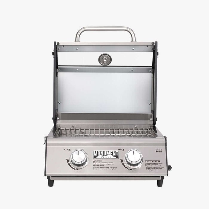 Monument Grills G22 | Stainless Tabletop Propane Gas Grill - View 19