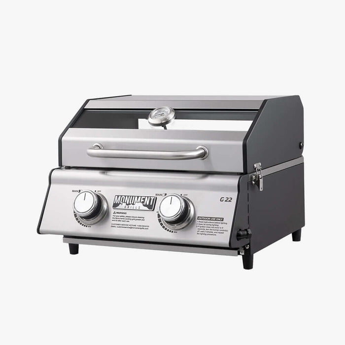 Monument Grills G22 | Stainless Tabletop Propane Gas Grill - View 20