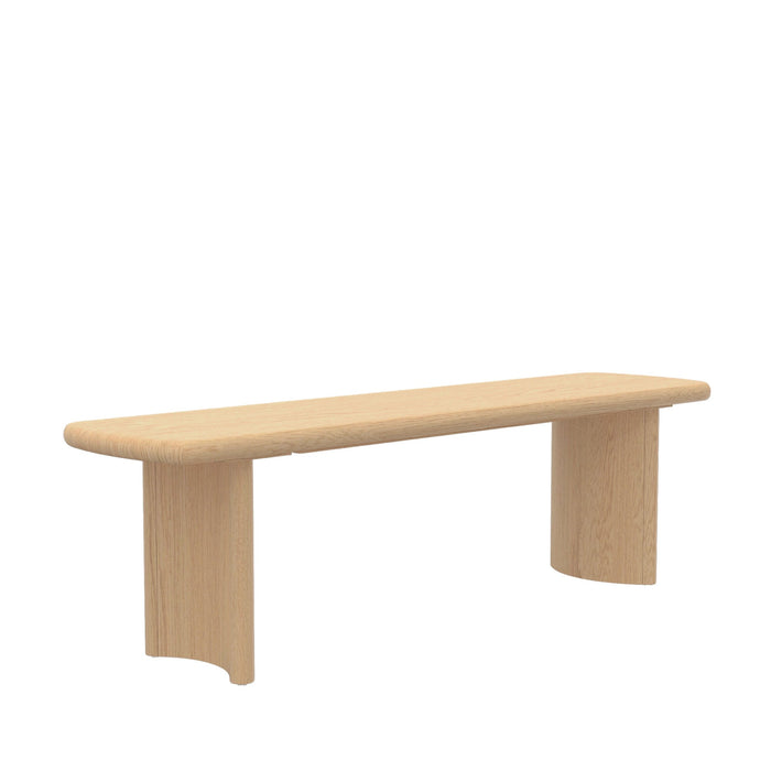 Alpine Furniture Gabrielle Bench, Light Oak