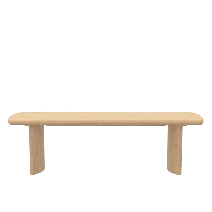 Alpine Furniture Gabrielle Bench, Light Oak