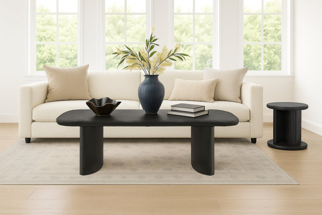 Alpine Furniture Cleo Gabrielle Coffee Table, Black