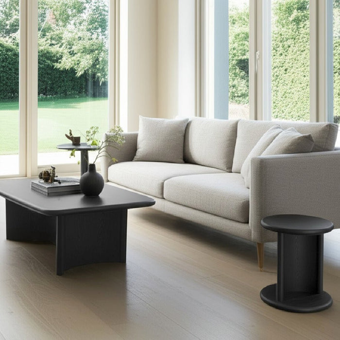 Alpine Furniture Cleo Gabrielle Coffee Table, Black