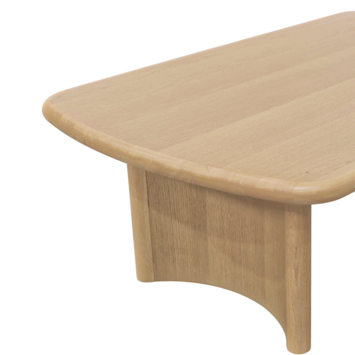 Alpine Furniture Cleo Gabrielle Coffee Table, Light Oak