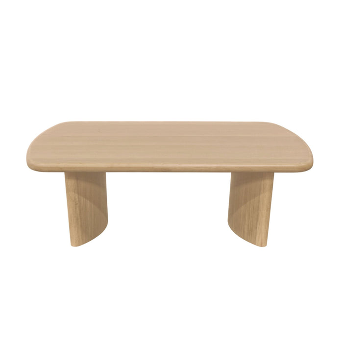 Alpine Furniture Cleo Gabrielle Coffee Table, Light Oak