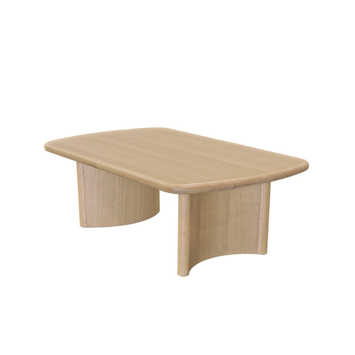 Alpine Furniture Cleo Gabrielle Coffee Table, Light Oak