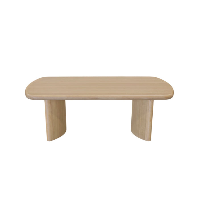 Alpine Furniture Cleo Gabrielle Coffee Table, Light Oak
