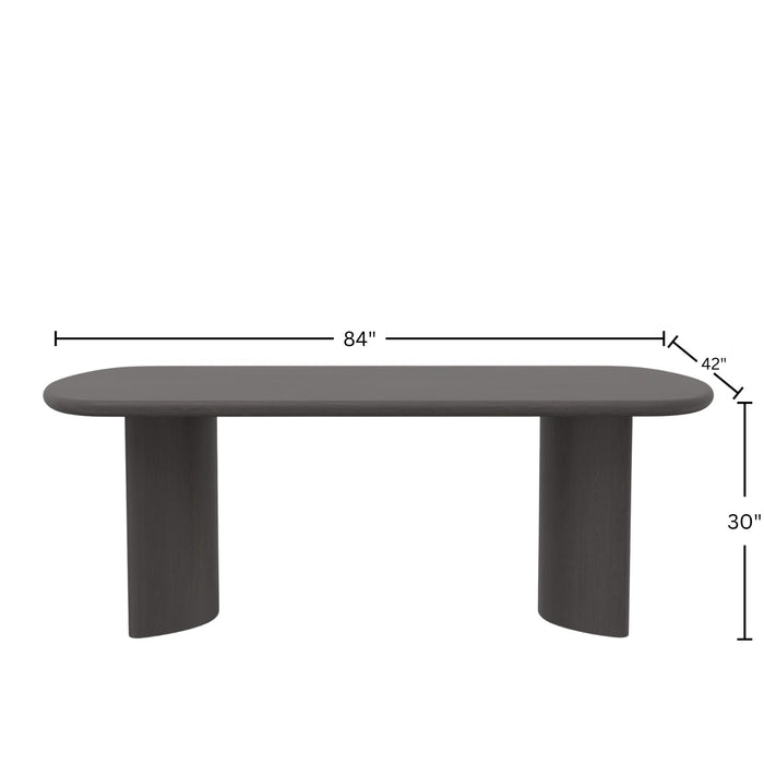 Alpine Furniture Gabrielle Dining Table, Black